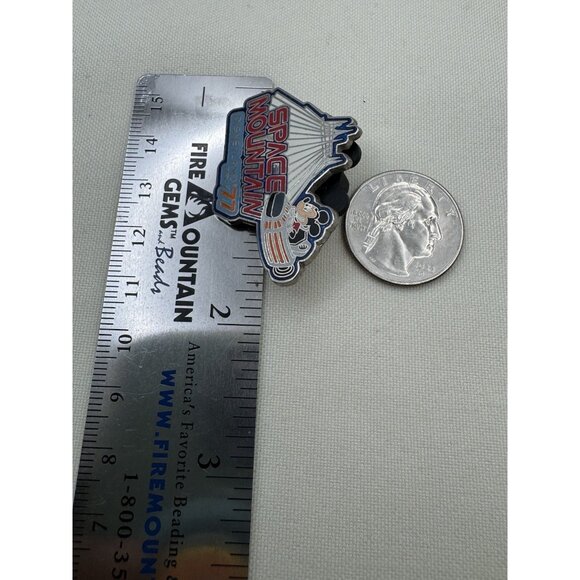 Disney Space Mountain 77 Disneyland Park Pin Mickey Mouse Collectable - Picture 3 of 5